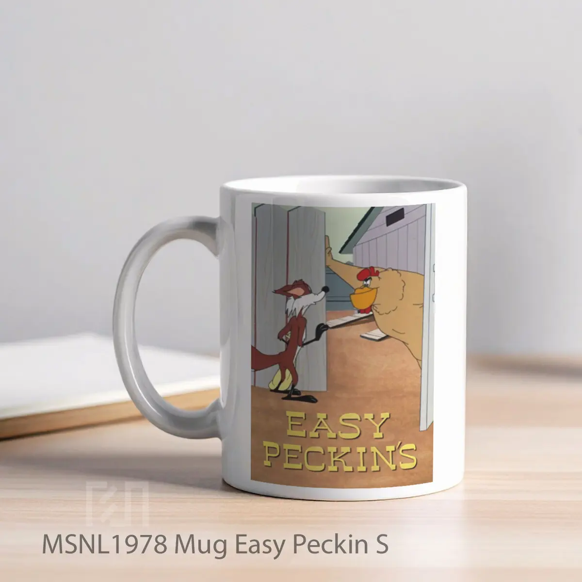Mug Easy Peckin S Gelas Keramik Tema Film MSNL1978 - Tampak Kiri