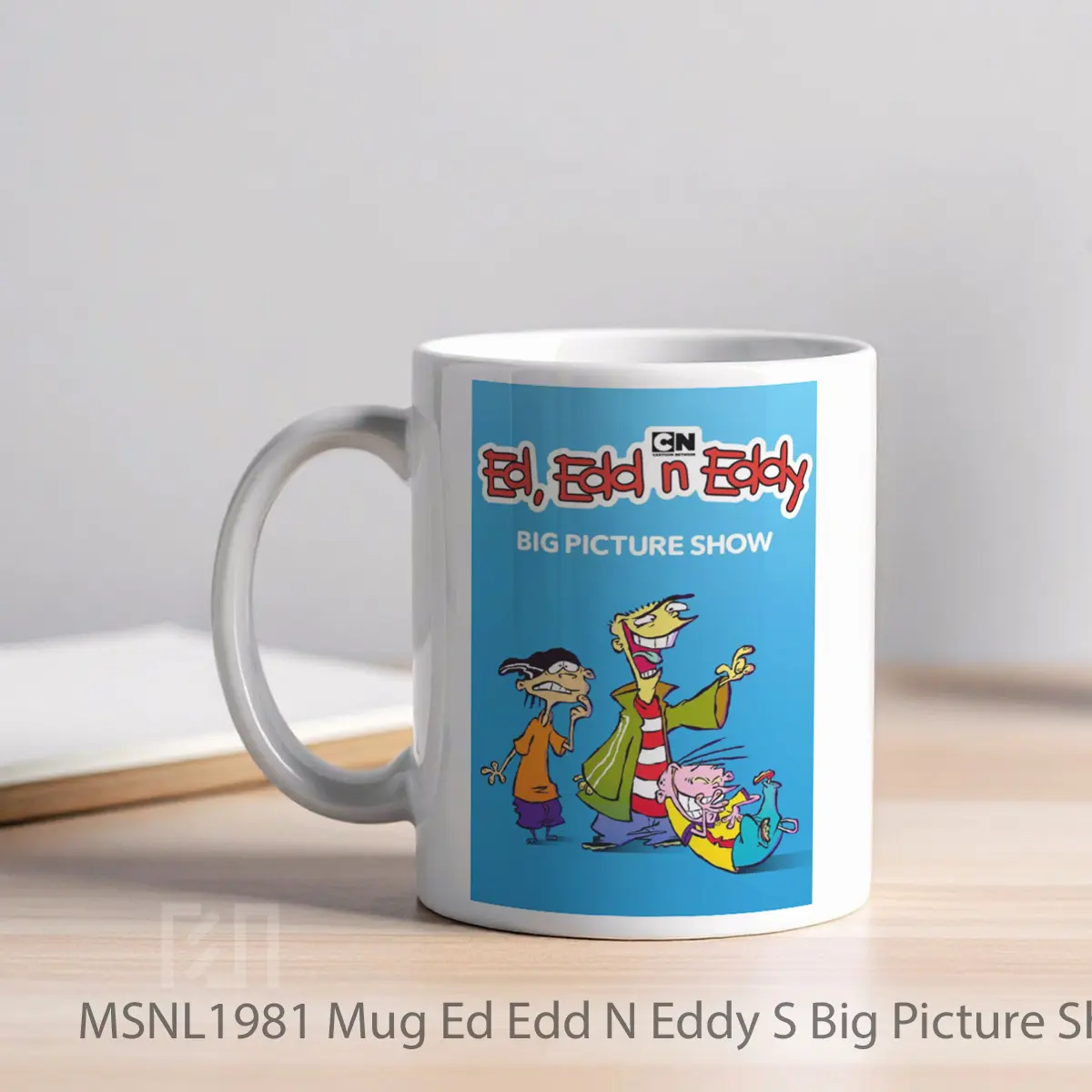 Mug Ed Edd N Eddy S Big Picture Show Gelas Keramik Tema Film MSNL1981 - Tampak Kiri