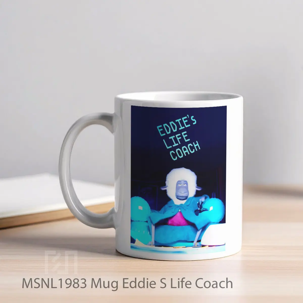Mug Eddie S Life Coach Gelas Keramik Tema Film MSNL1983 - Tampak Kiri