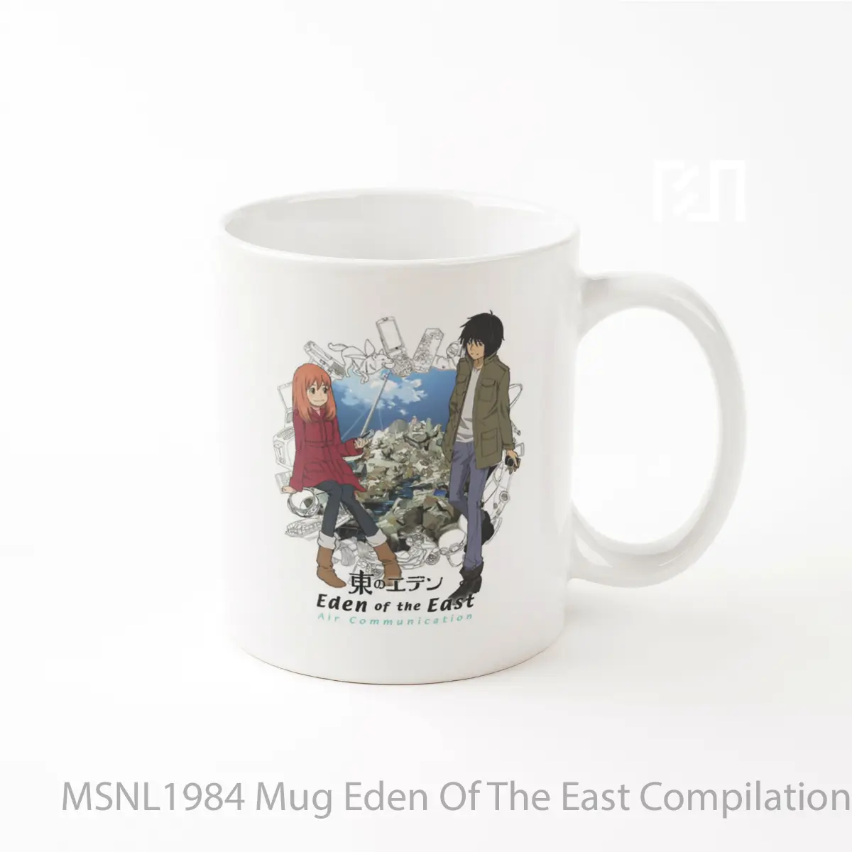 Mug Eden Of The East Compilation Air Communication Gelas Keramik Tema Film MSNL1984