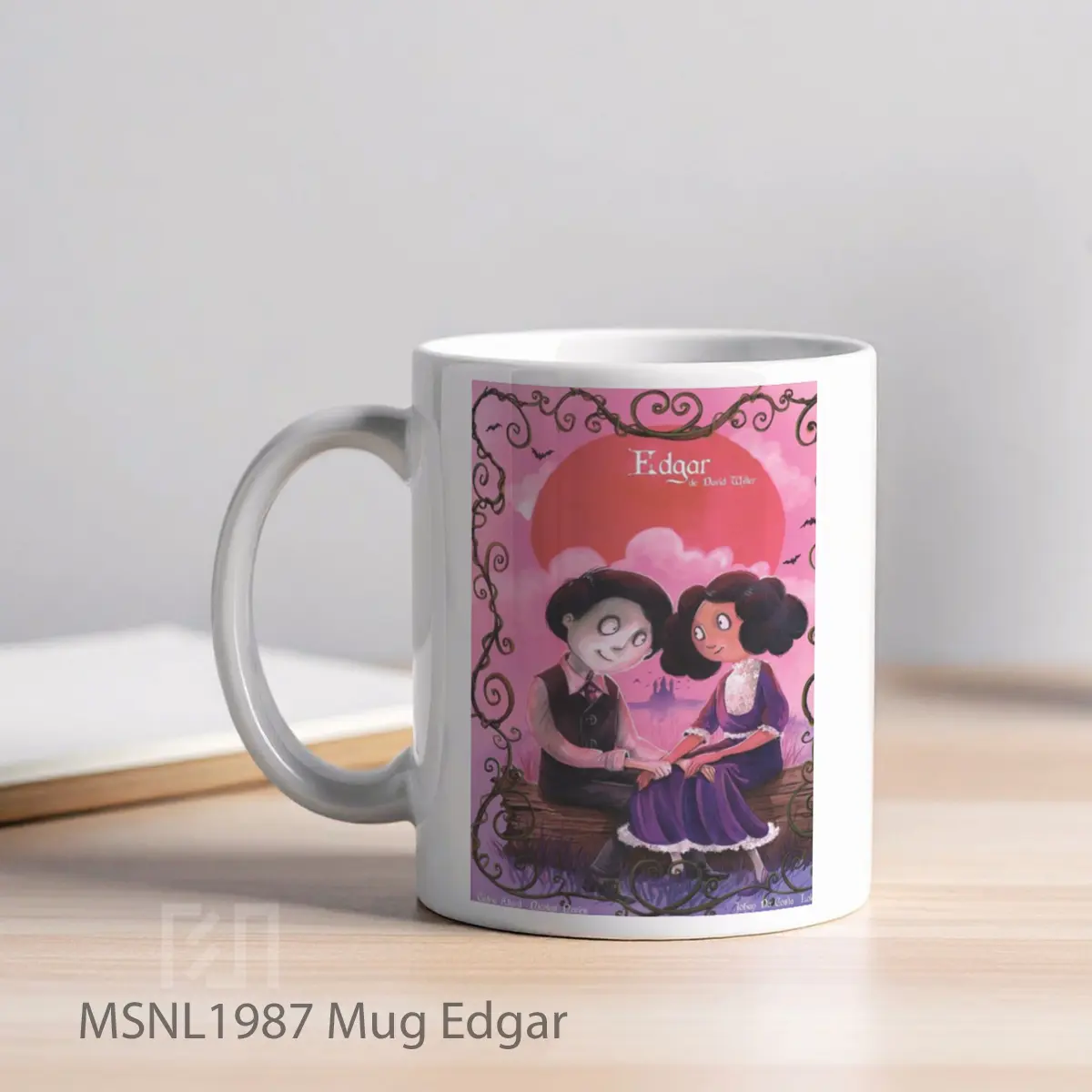 Mug Edgar Gelas Keramik Tema Film MSNL1987 - Tampak Kiri
