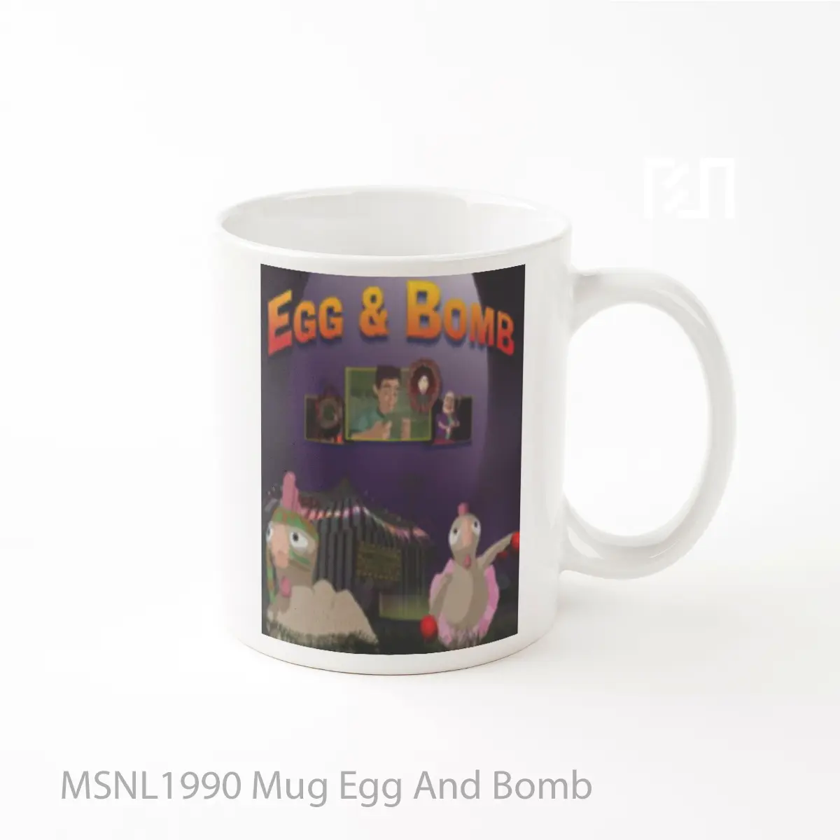 Mug Egg And Bomb Gelas Keramik Tema Film MSNL1990