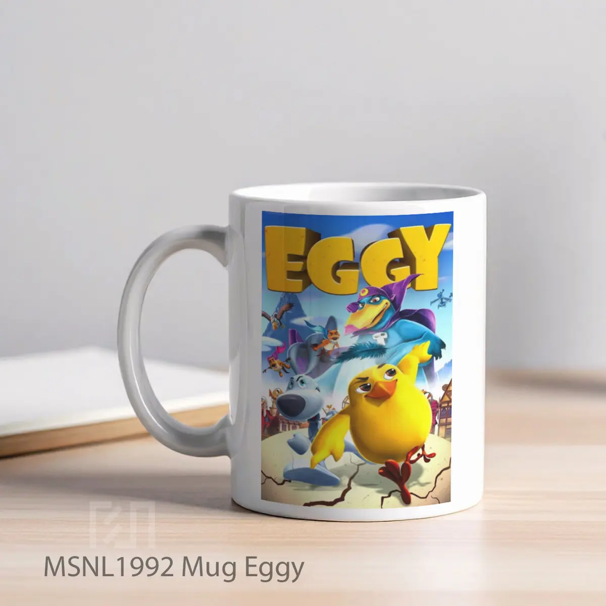 Mug Eggy Gelas Keramik Tema Film MSNL1992 - Tampak Kiri