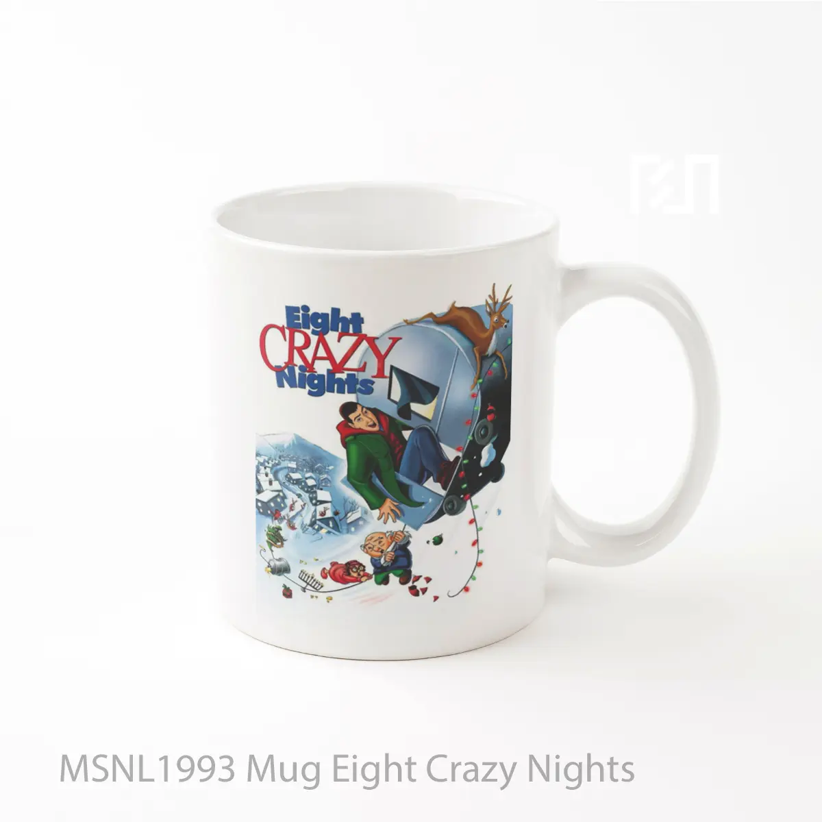 Mug Eight Crazy Nights Gelas Keramik Tema Film MSNL1993