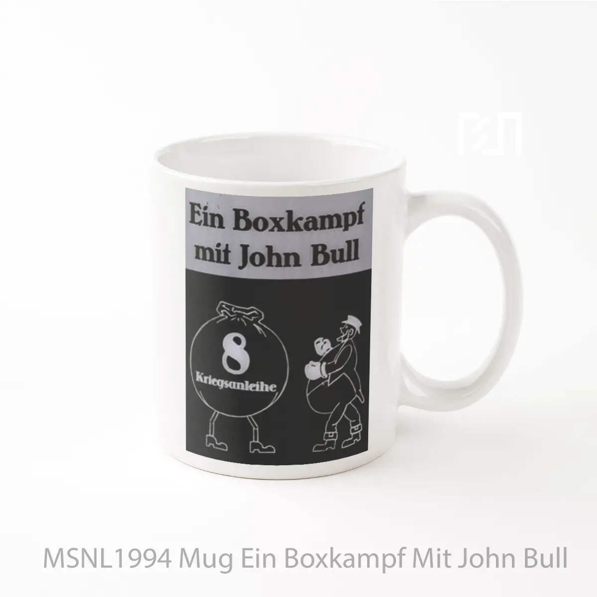 Mug Ein Boxkampf Mit John Bull Gelas Keramik Tema Film MSNL1994