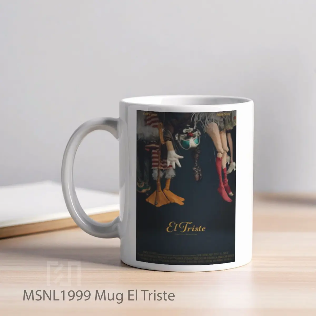 Mug El Triste Gelas Keramik Tema Film MSNL1999 - Tampak Kiri