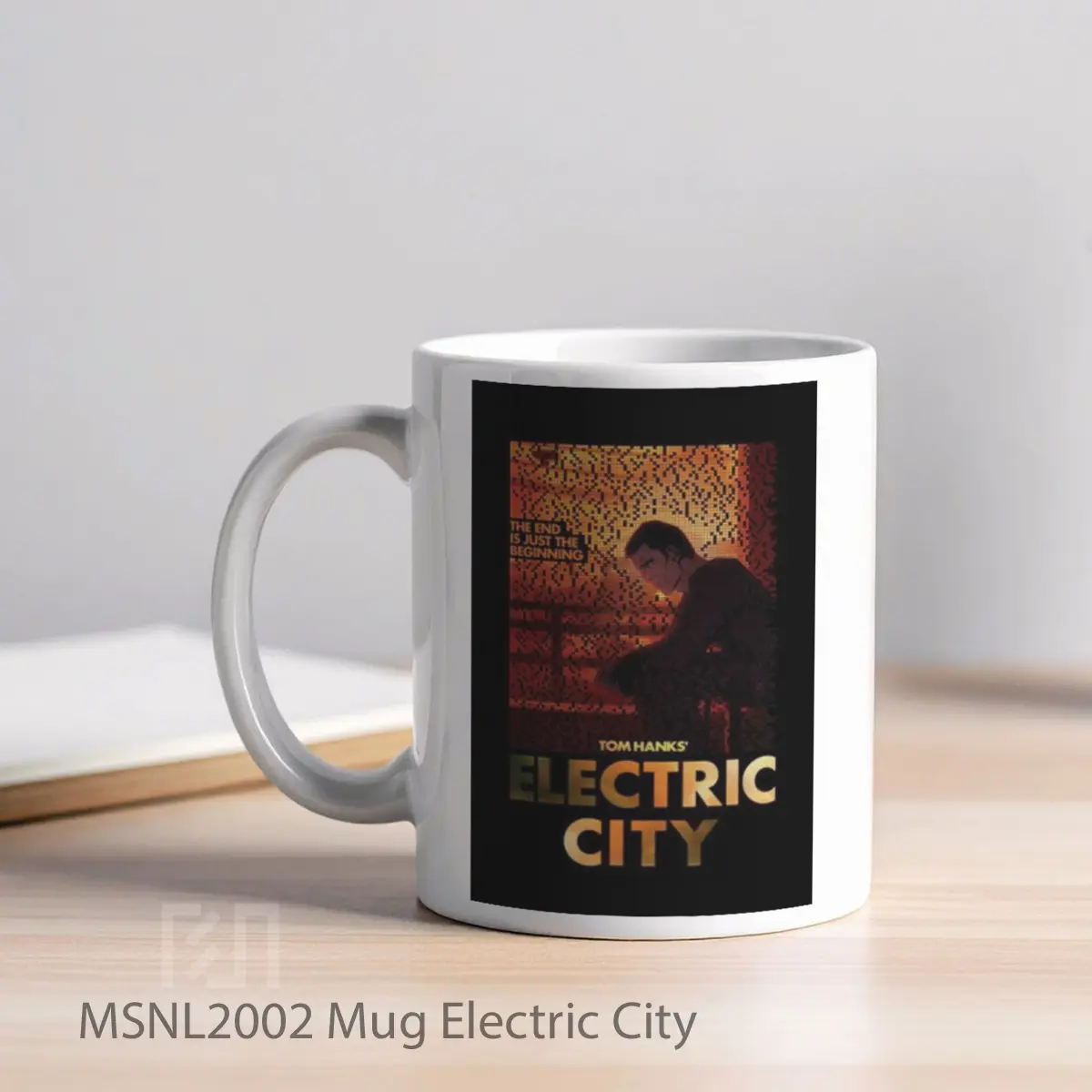 Mug Electric City Gelas Keramik Tema Film MSNL2002 - Tampak Kiri