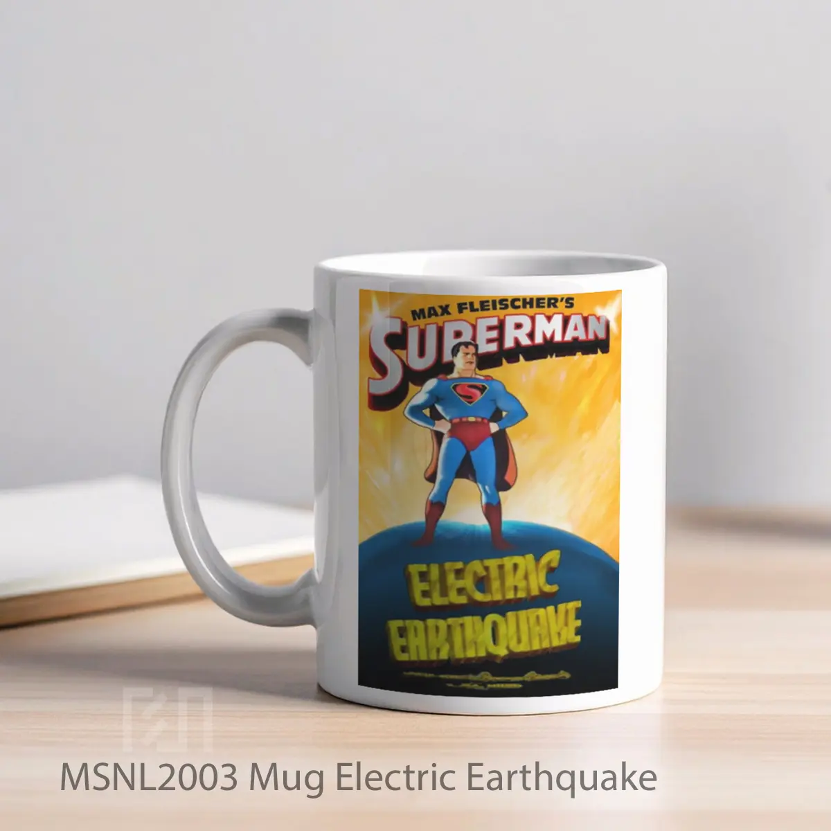 Mug Electric Earthquake Gelas Keramik Tema Film MSNL2003 - Tampak Kiri
