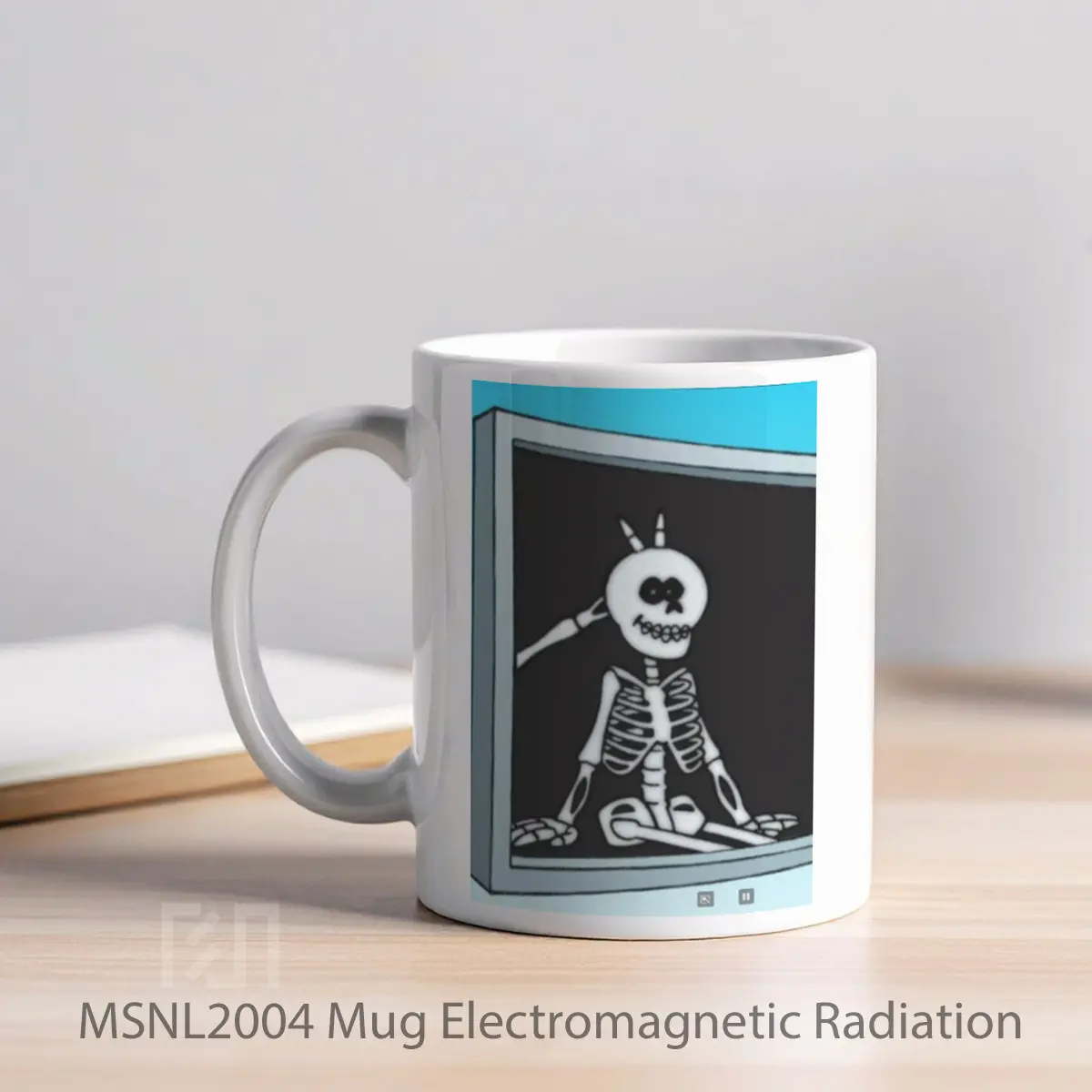 Mug Electromagnetic Radiation Gelas Keramik Tema Film MSNL2004 - Tampak Kiri
