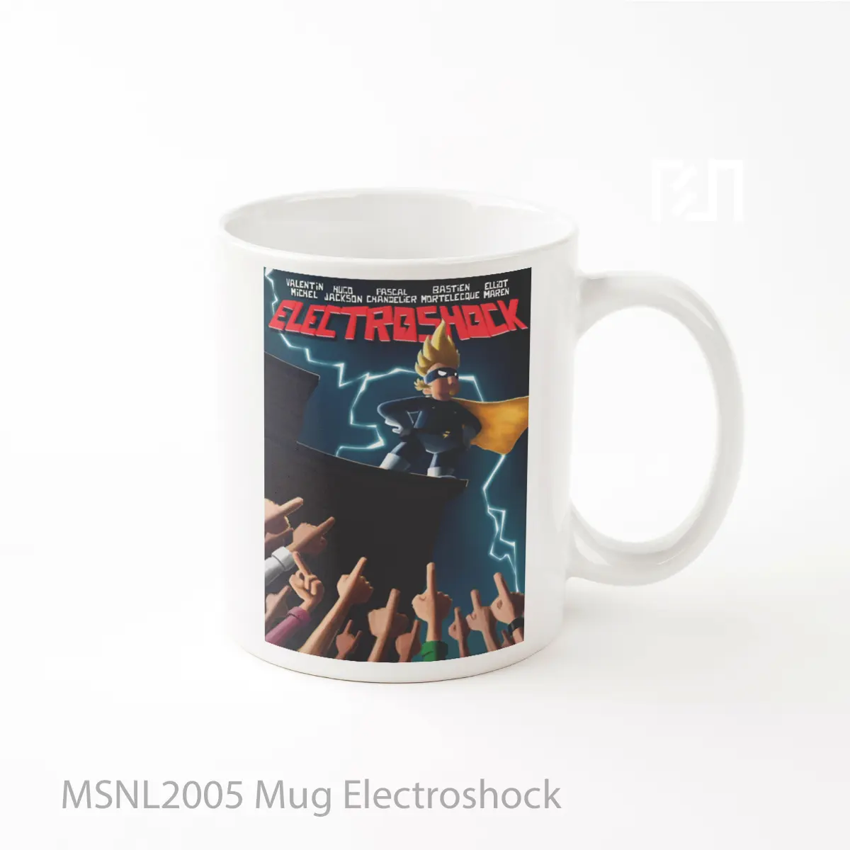 Mug Electroshock Gelas Keramik Tema Film MSNL2005
