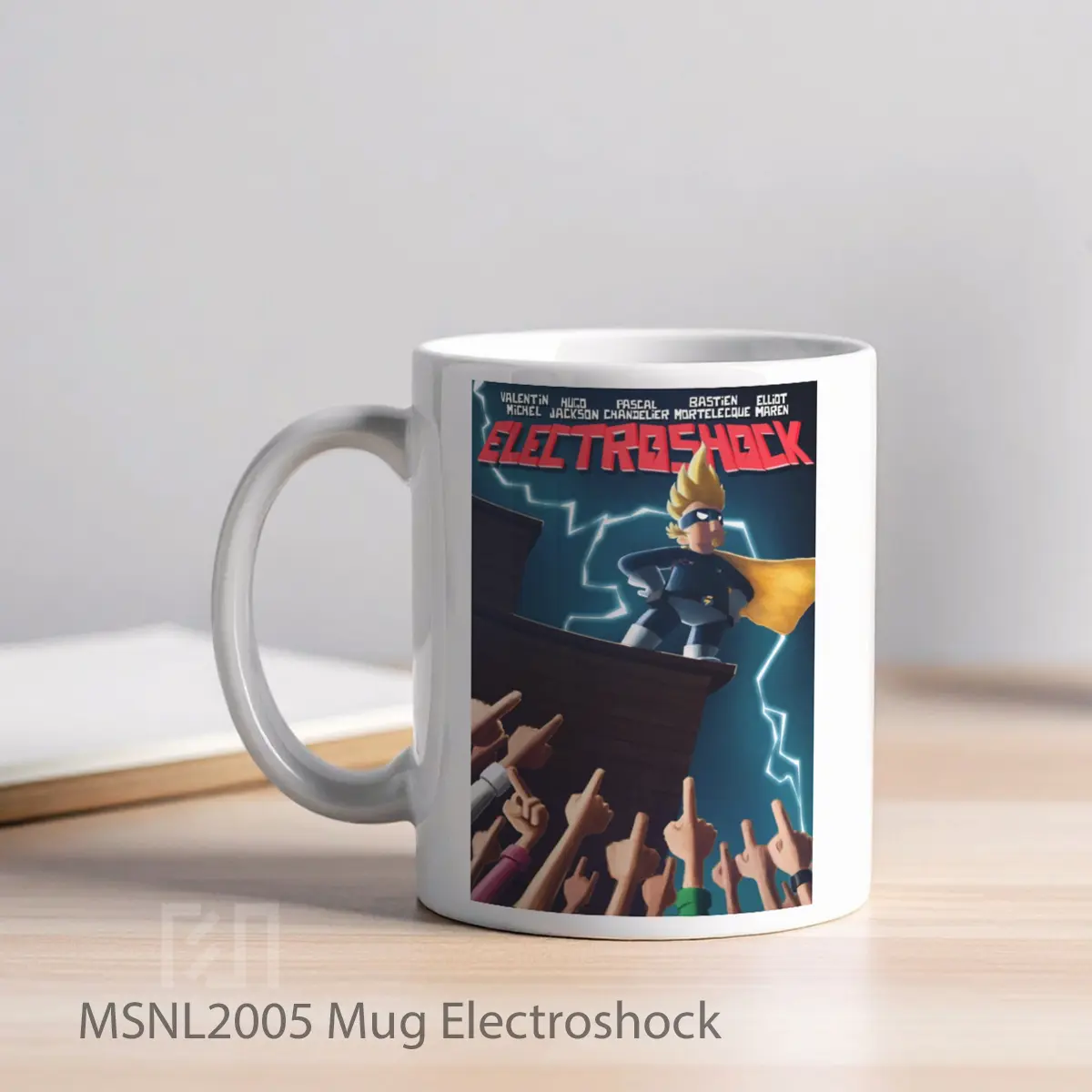 Mug Electroshock Gelas Keramik Tema Film MSNL2005 - Tampak Kiri