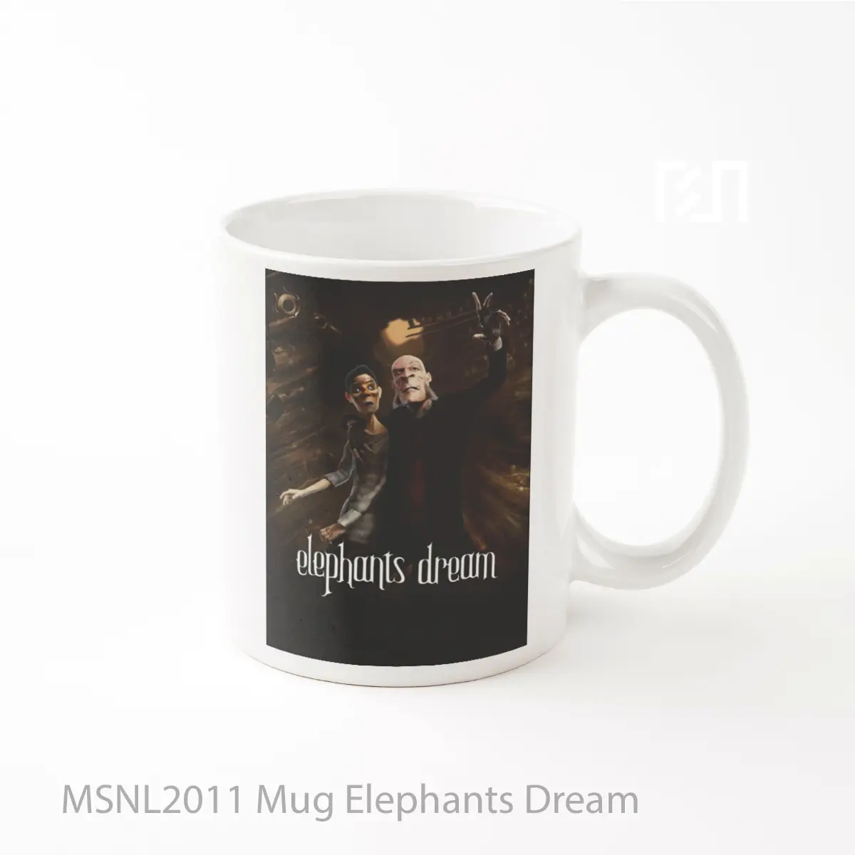Mug Elephants Dream Gelas Keramik Tema Film MSNL2011