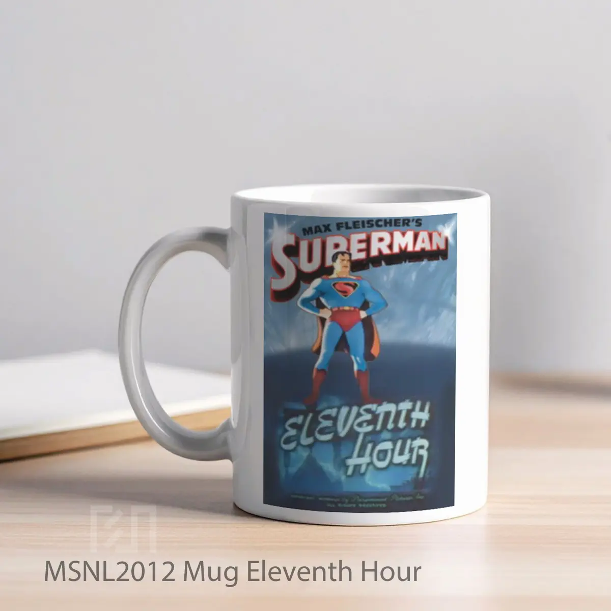 Mug Eleventh Hour Gelas Keramik Tema Film MSNL2012 - Tampak Kiri