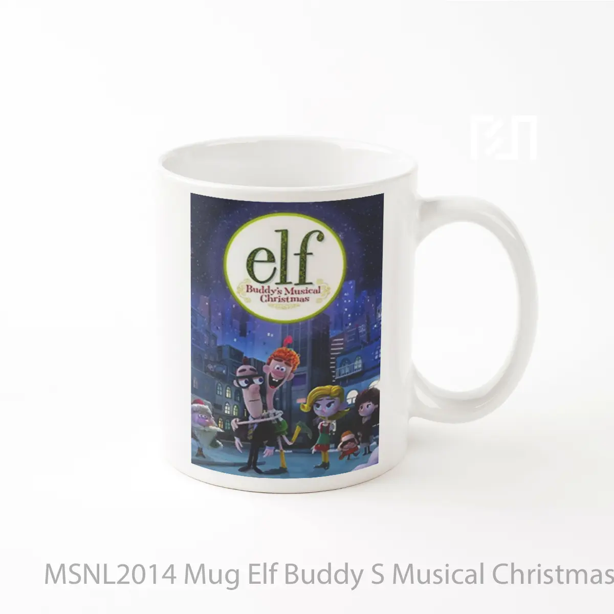 Mug Elf Buddy S Musical Christmas Gelas Keramik Tema Film MSNL2014
