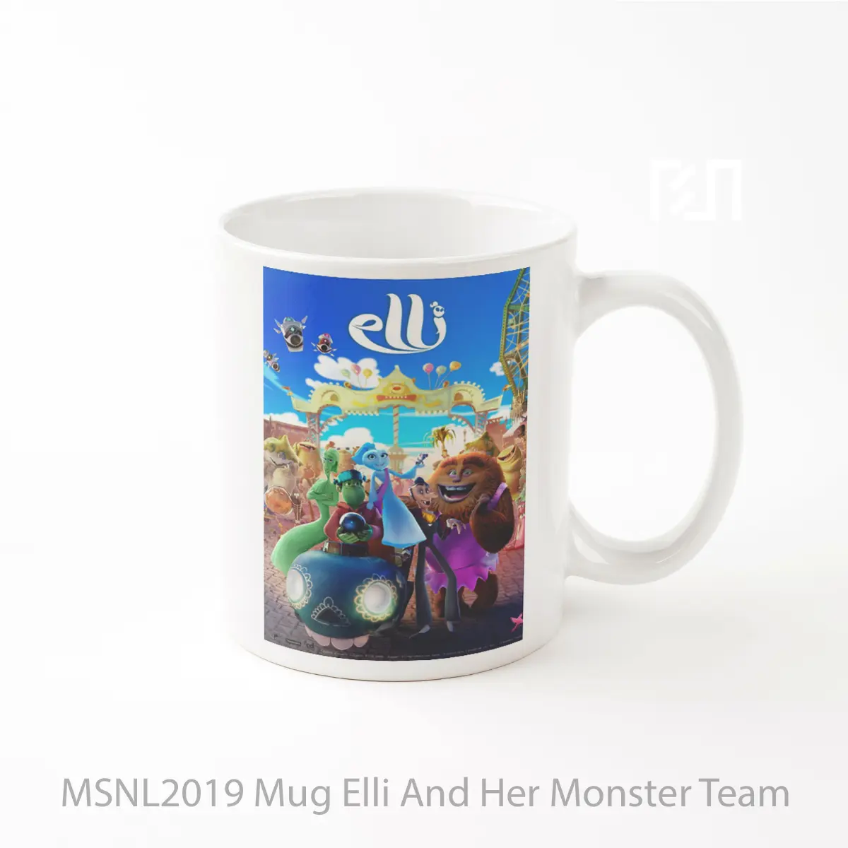 Mug Elli And Her Monster Team Gelas Keramik Tema Film MSNL2019