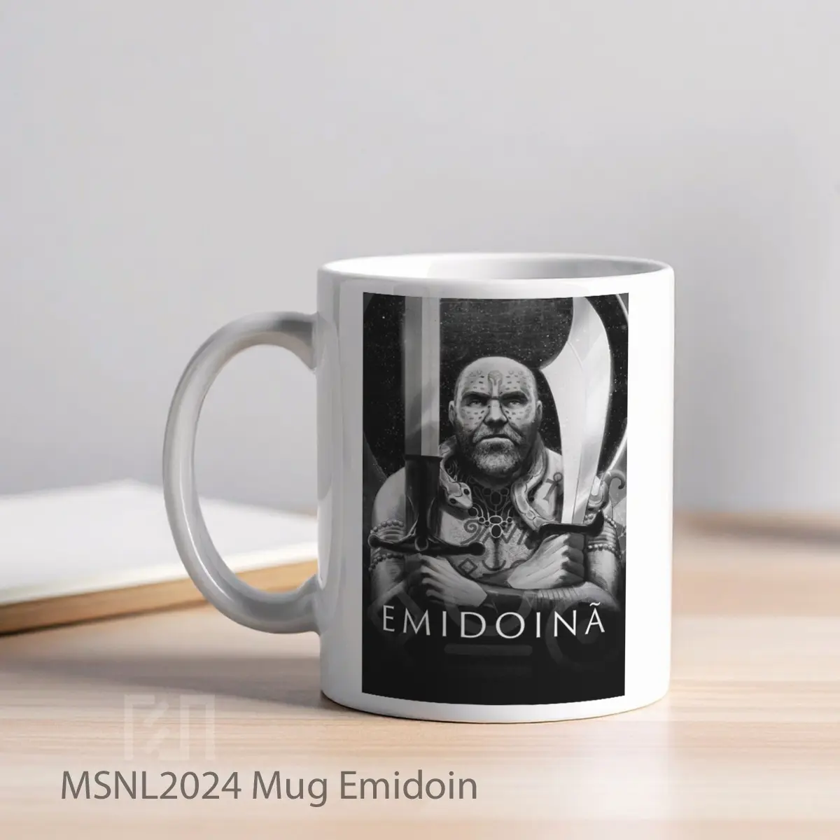 Mug Emidoin Gelas Keramik Tema Film MSNL2024 - Tampak Kiri