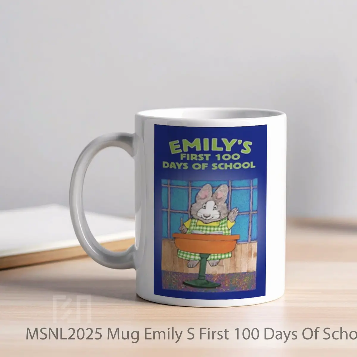 Mug Emily S First 100 Days Of School Gelas Keramik Tema Film MSNL2025 - Tampak Kiri