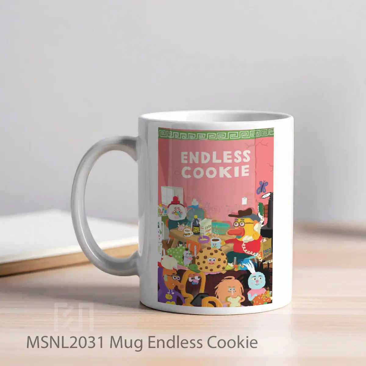 Mug Endless Cookie Gelas Keramik Tema Film MSNL2031 - Tampak Kiri