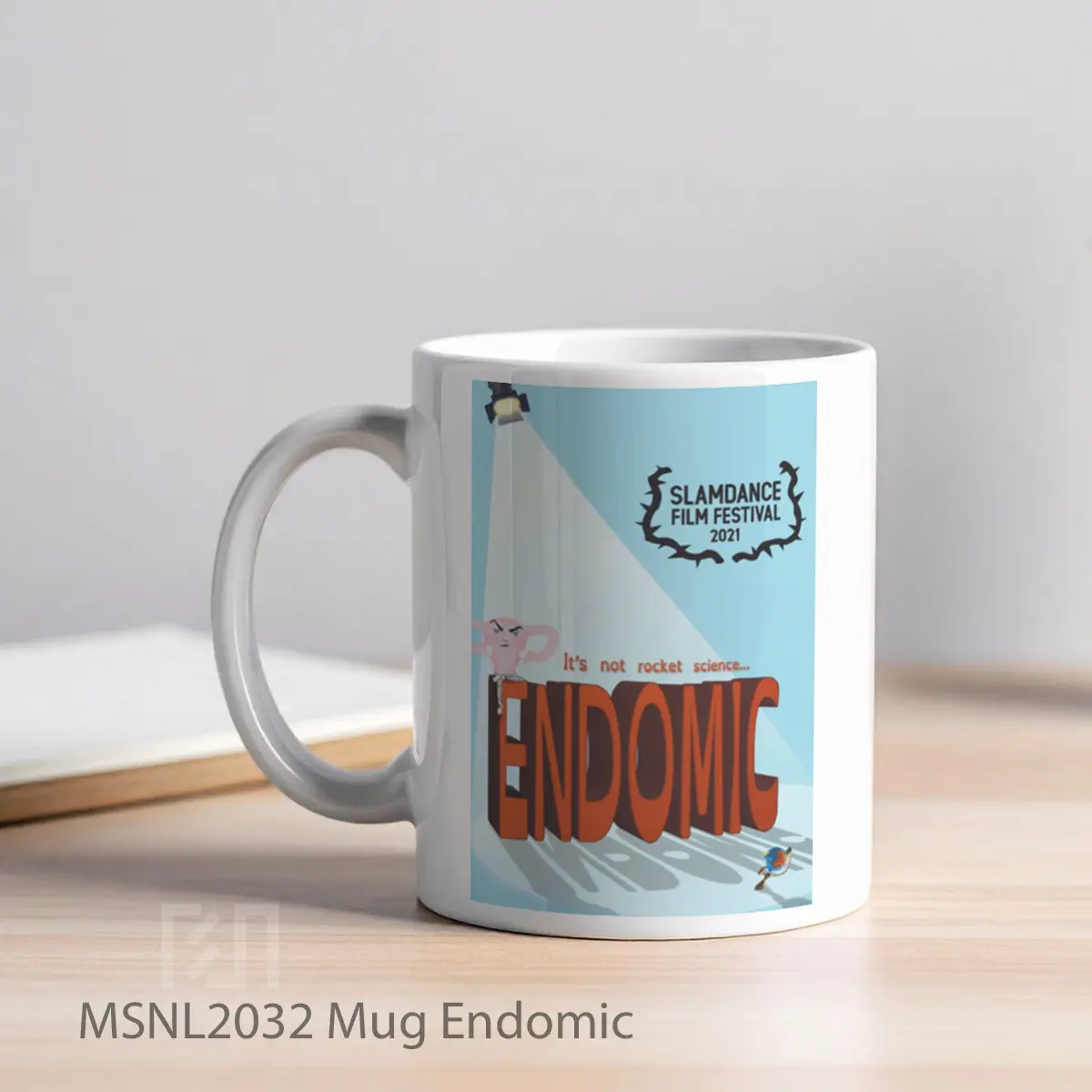 Mug Endomic Gelas Keramik Tema Film MSNL2032 - Tampak Kiri