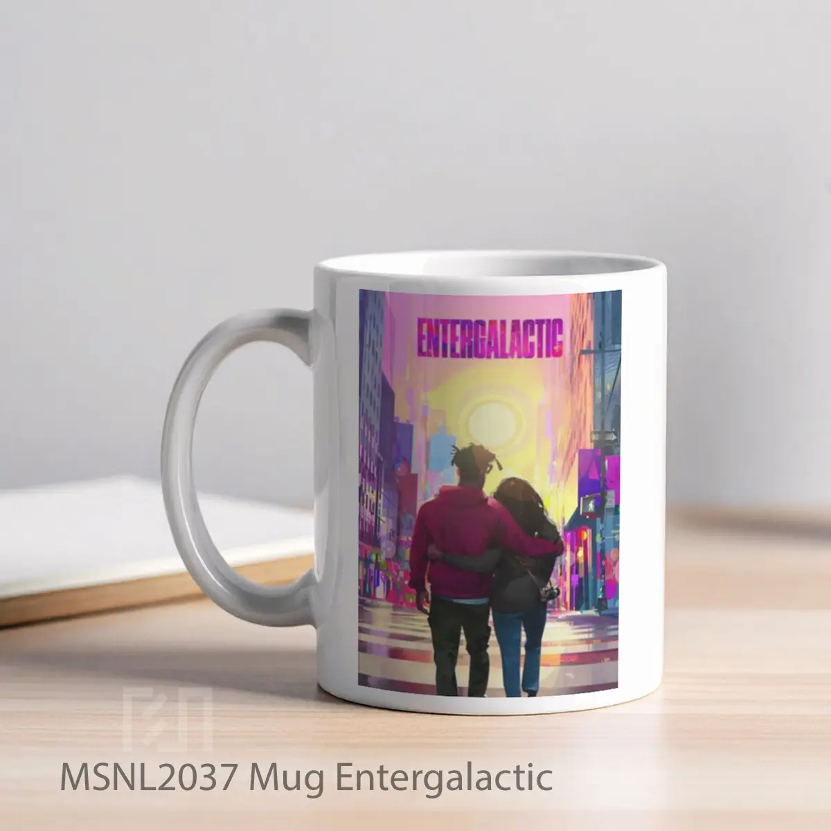 Mug Entergalactic Gelas Keramik Tema Film MSNL2037 - Tampak Kiri