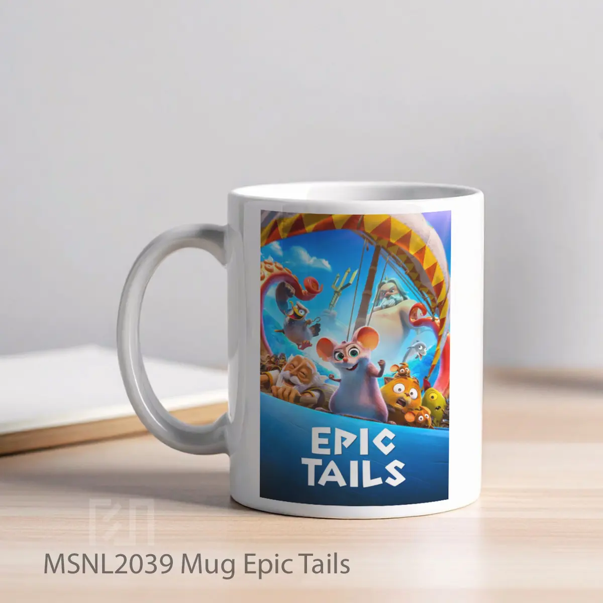 Mug Epic Tails Gelas Keramik Tema Film MSNL2039 - Tampak Kiri
