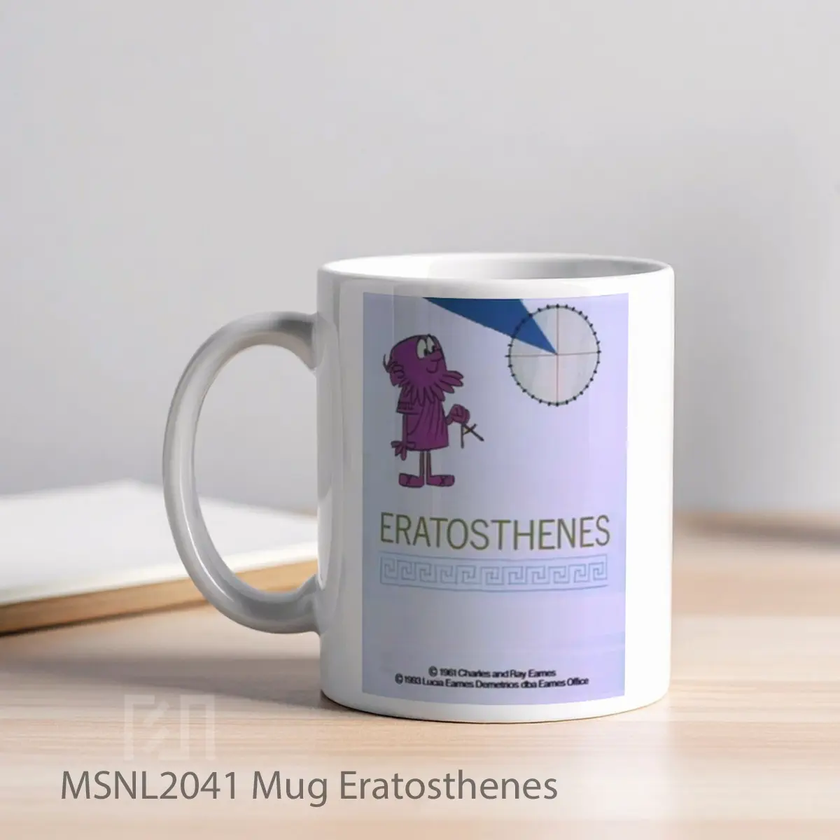 Mug Eratosthenes Gelas Keramik Tema Film MSNL2041 - Tampak Kiri