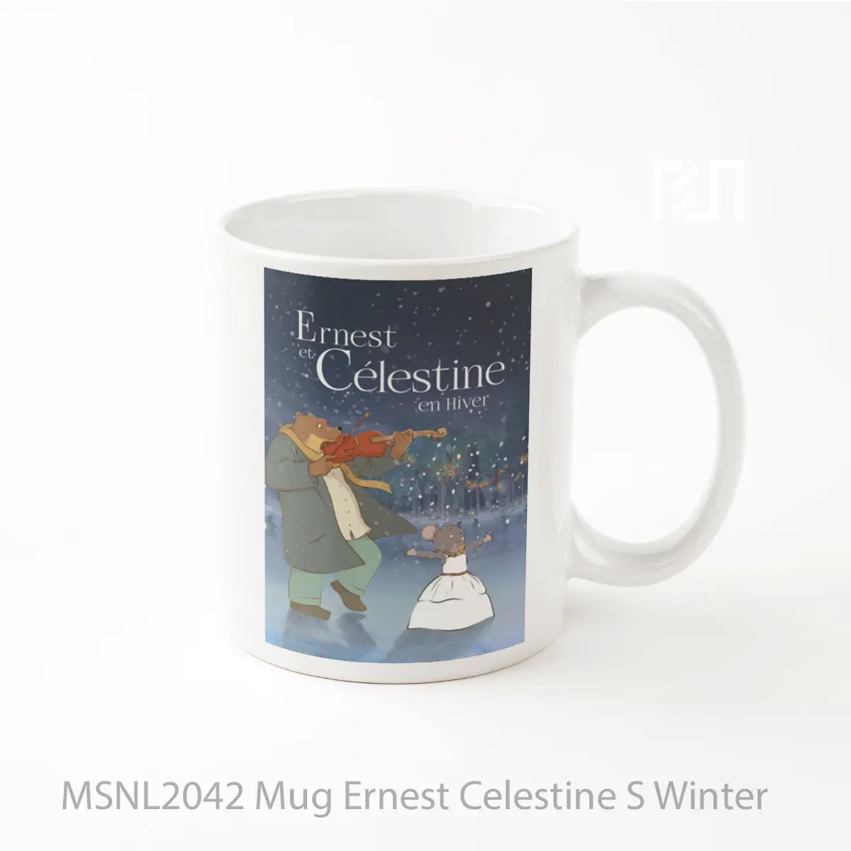 Mug Ernest Celestine S Winter Gelas Keramik Tema Film MSNL2042