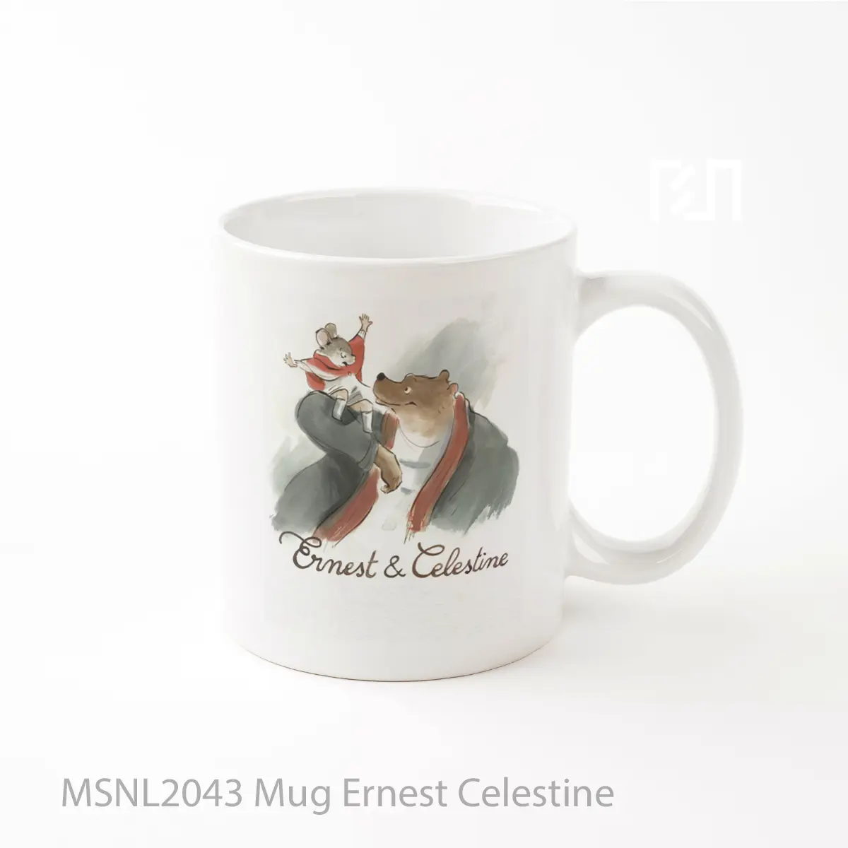 Mug Ernest Celestine Gelas Keramik Tema Film MSNL2043