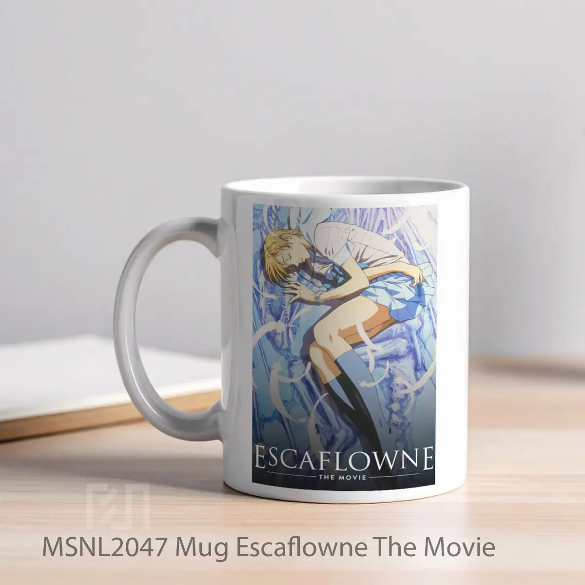 Mug Escaflowne The Movie Gelas Keramik Tema Film MSNL2047 - Tampak Kiri