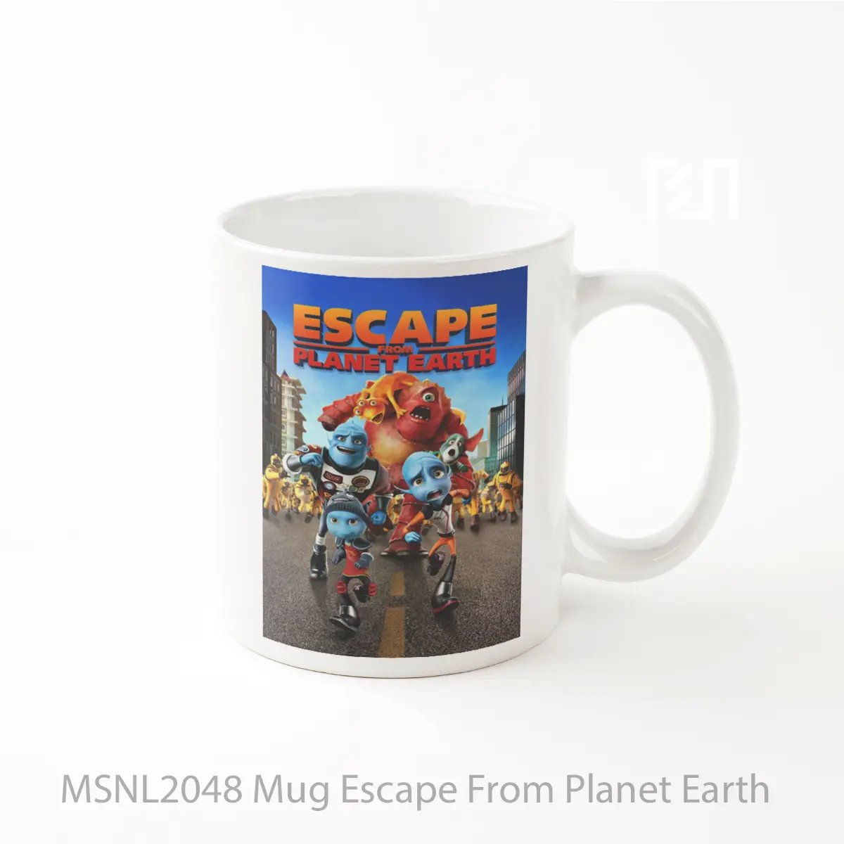Mug Escape From Planet Earth Gelas Keramik Tema Film MSNL2048