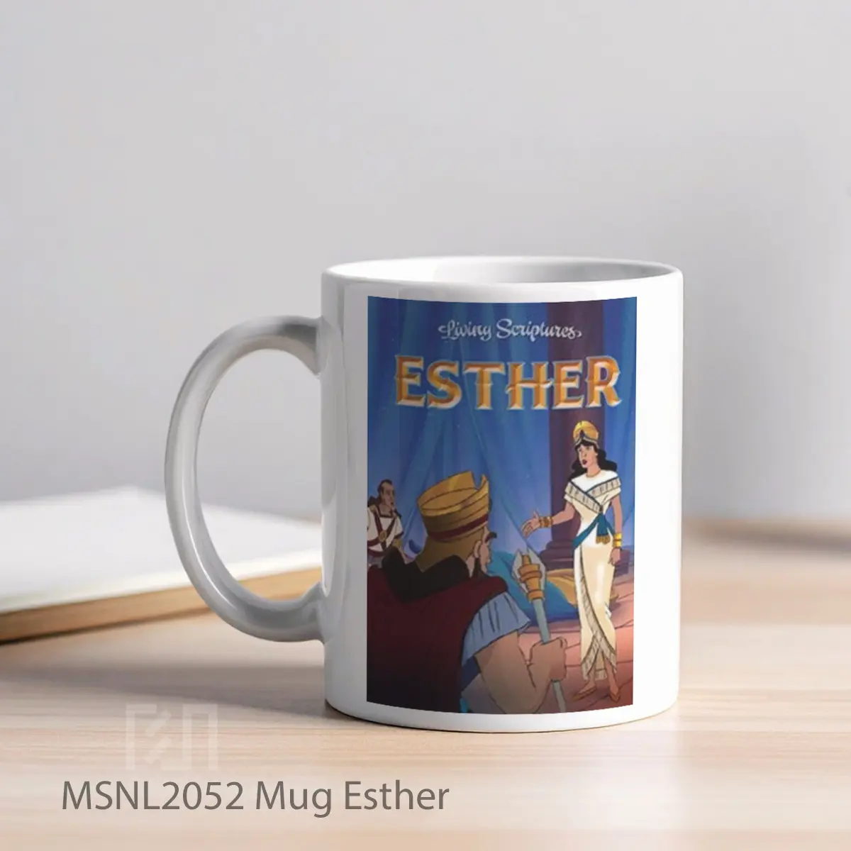 Mug Esther Gelas Keramik Tema Film MSNL2052 - Tampak Kiri