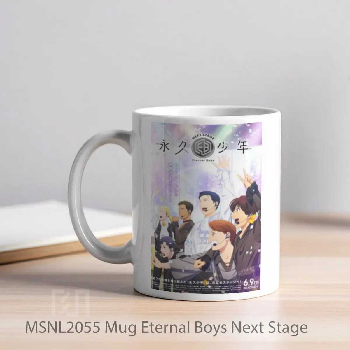 Mug Eternal Boys Next Stage Gelas Keramik Tema Film MSNL2055 - Tampak Kiri
