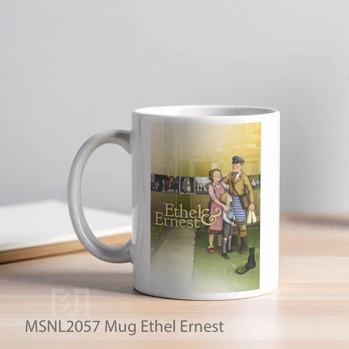 Mug Ethel Ernest Gelas Keramik Tema Film MSNL2057 - Tampak Kiri