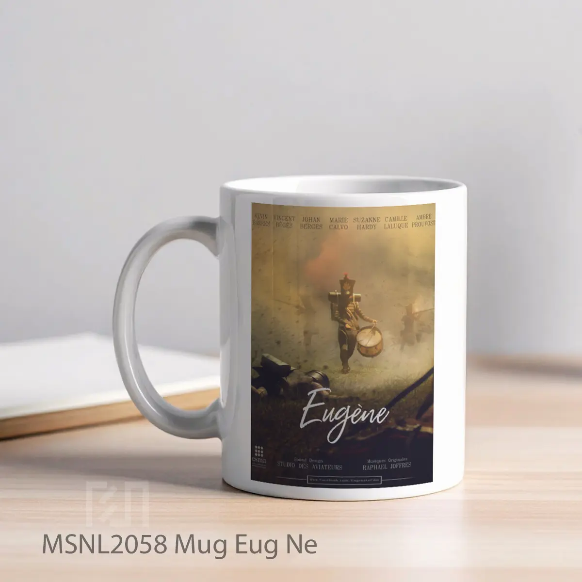 Mug Eug Ne Gelas Keramik Tema Film MSNL2058 - Tampak Kiri