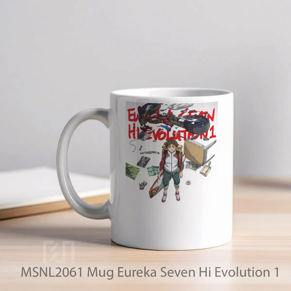 Mug Eureka Seven Hi Evolution 1 Gelas Keramik Tema Film MSNL2061 - Tampak Kiri