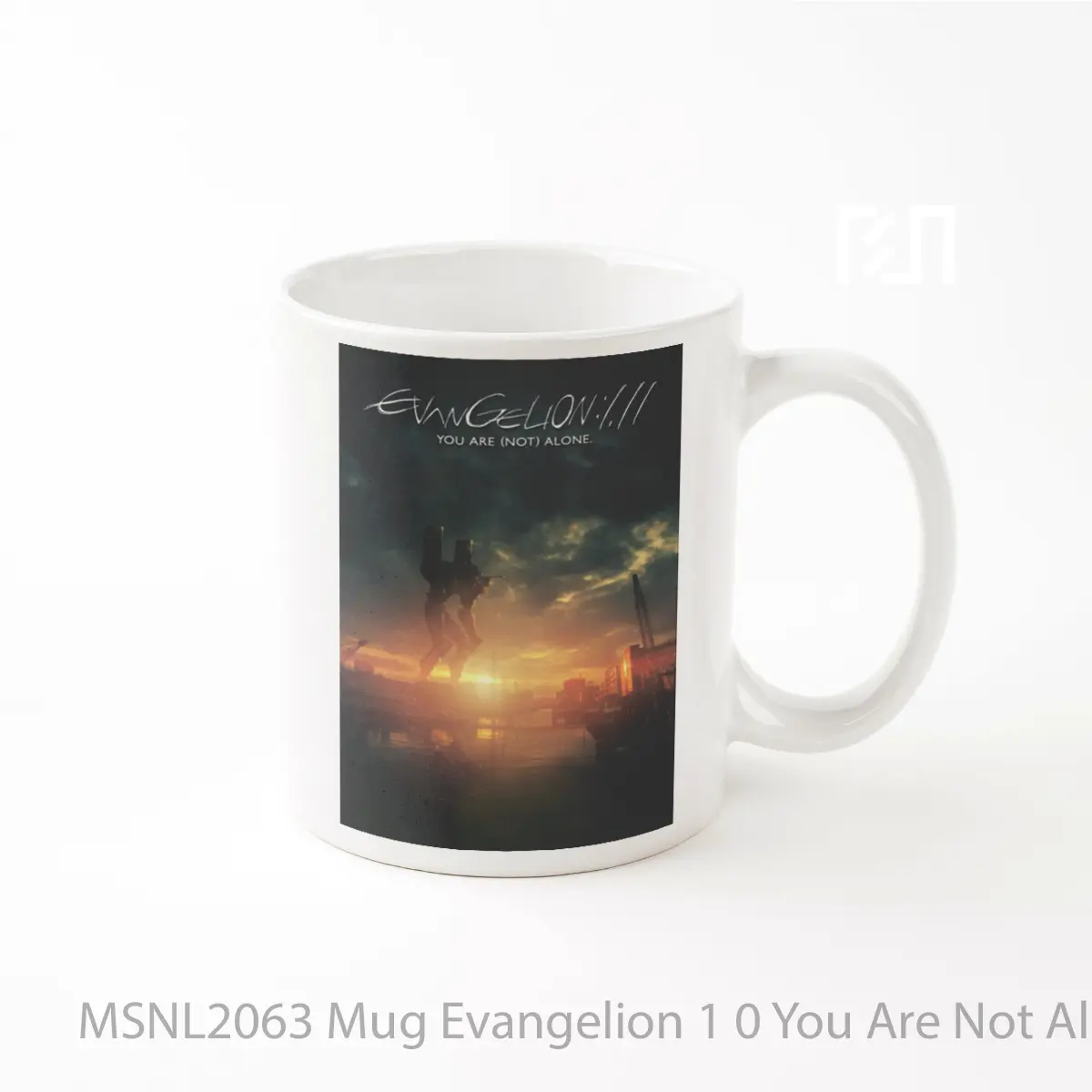 Mug Evangelion 1 0 You Are Not Alone Gelas Keramik Tema Film MSNL2063