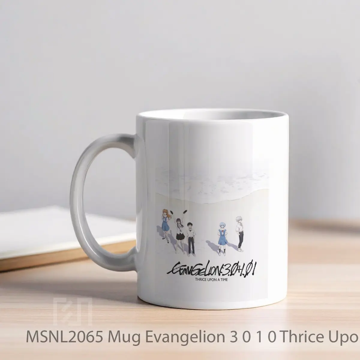 Mug Evangelion 3 0 1 0 Thrice Upon A Time Gelas Keramik Tema Film MSNL2065 - Tampak Kiri
