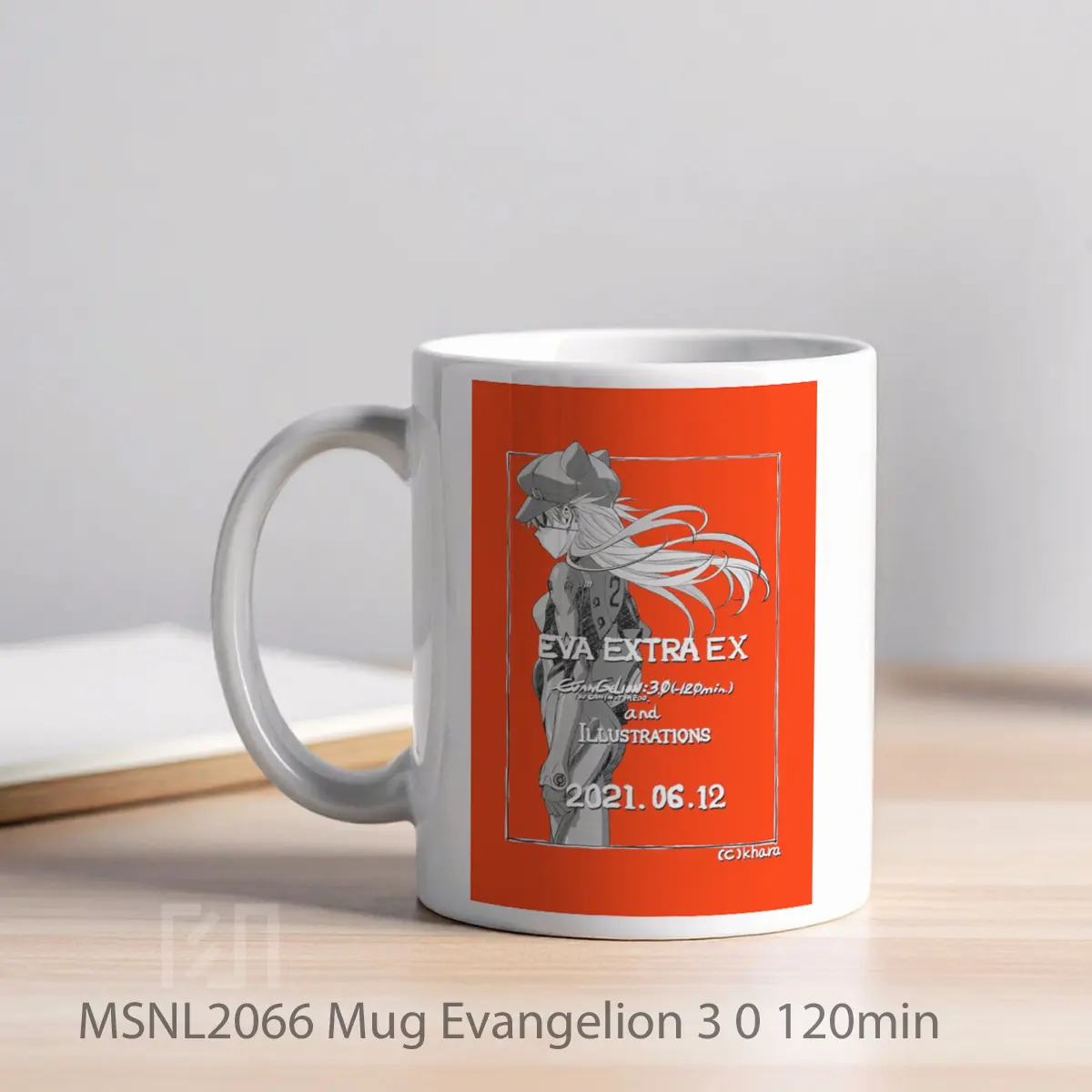 Mug Evangelion 3 0 120min Gelas Keramik Tema Film MSNL2066 - Tampak Kiri