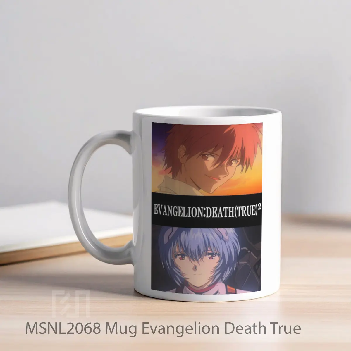Mug Evangelion Death True Gelas Keramik Tema Film MSNL2068 - Tampak Kiri