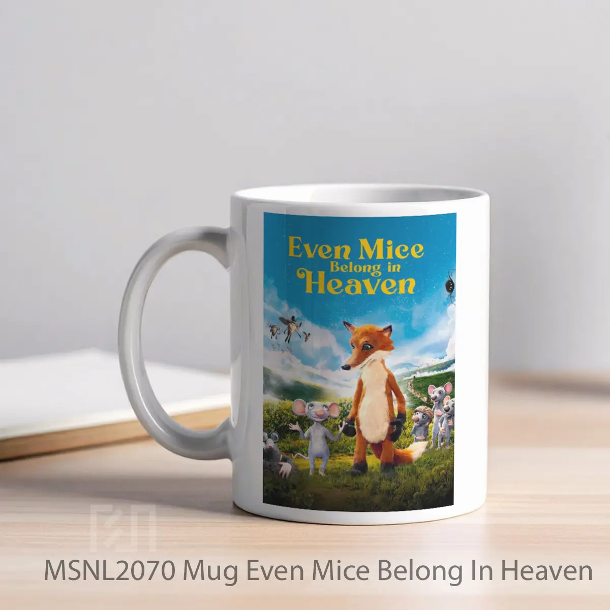 Mug Even Mice Belong In Heaven Gelas Keramik Tema Film MSNL2070 - Tampak Kiri