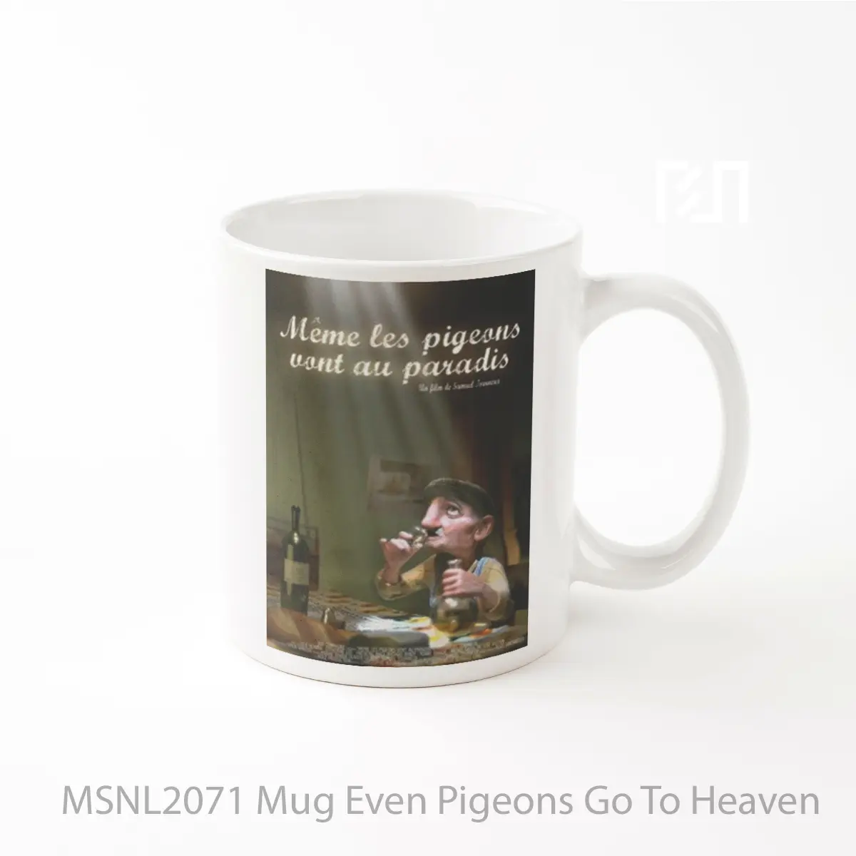 Mug Even Pigeons Go To Heaven Gelas Keramik Tema Film MSNL2071