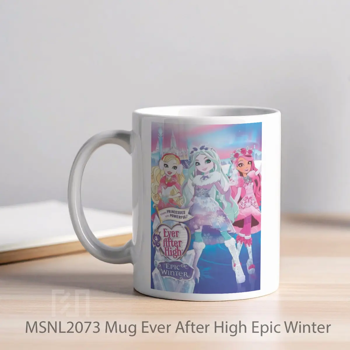 Mug Ever After High Epic Winter Gelas Keramik Tema Film MSNL2073 - Tampak Kiri