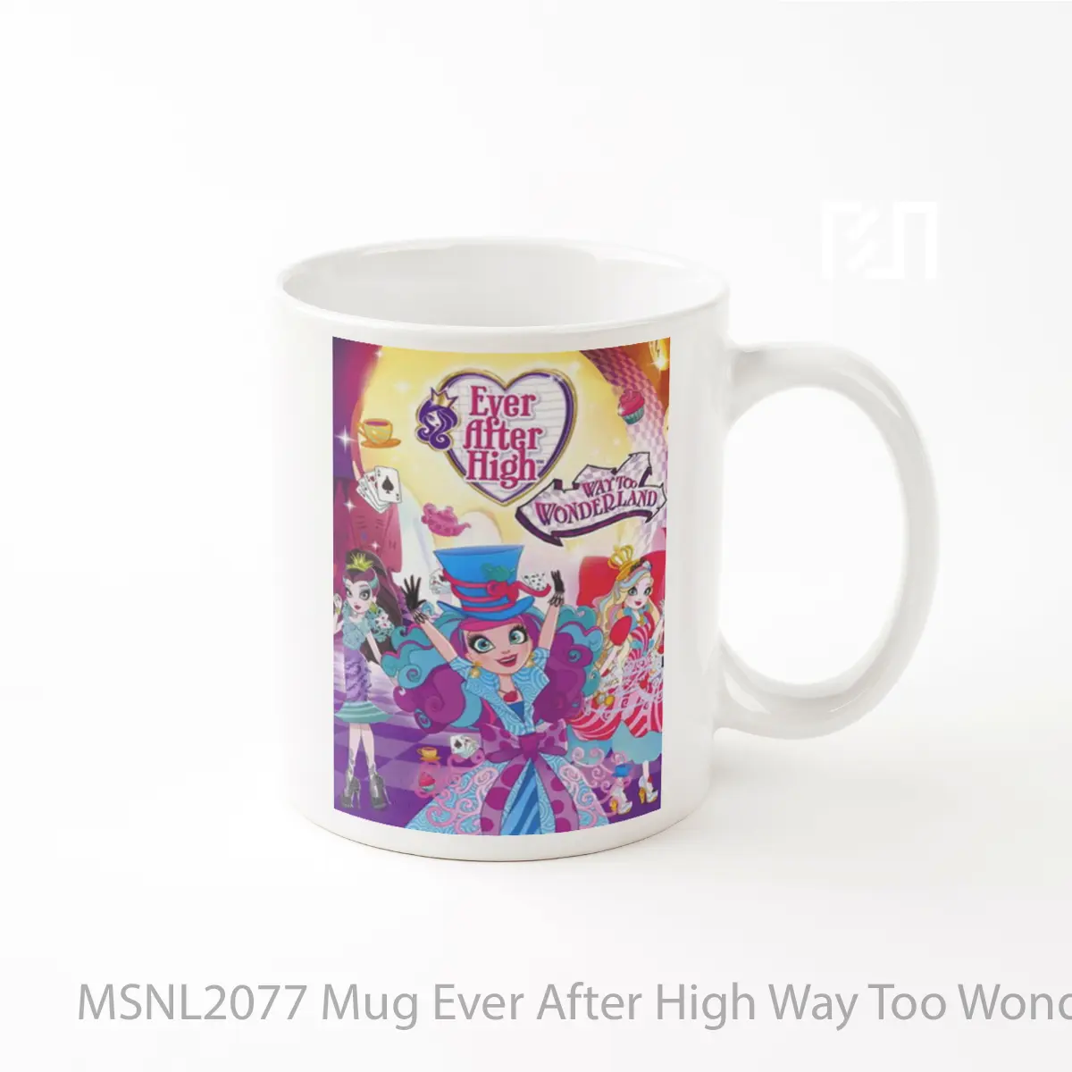 Mug Ever After High Way Too Wonderland Gelas Keramik Tema Film MSNL2077