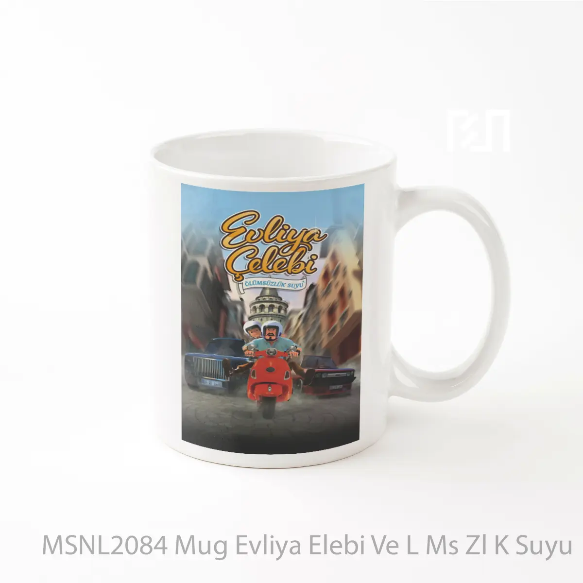 Mug Evliya Elebi Ve L Ms Zl K Suyu Gelas Keramik Tema Film MSNL2084