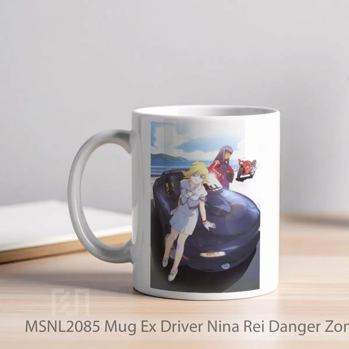 Mug Ex Driver Nina Rei Danger Zone Gelas Keramik Tema Film MSNL2085 - Tampak Kiri