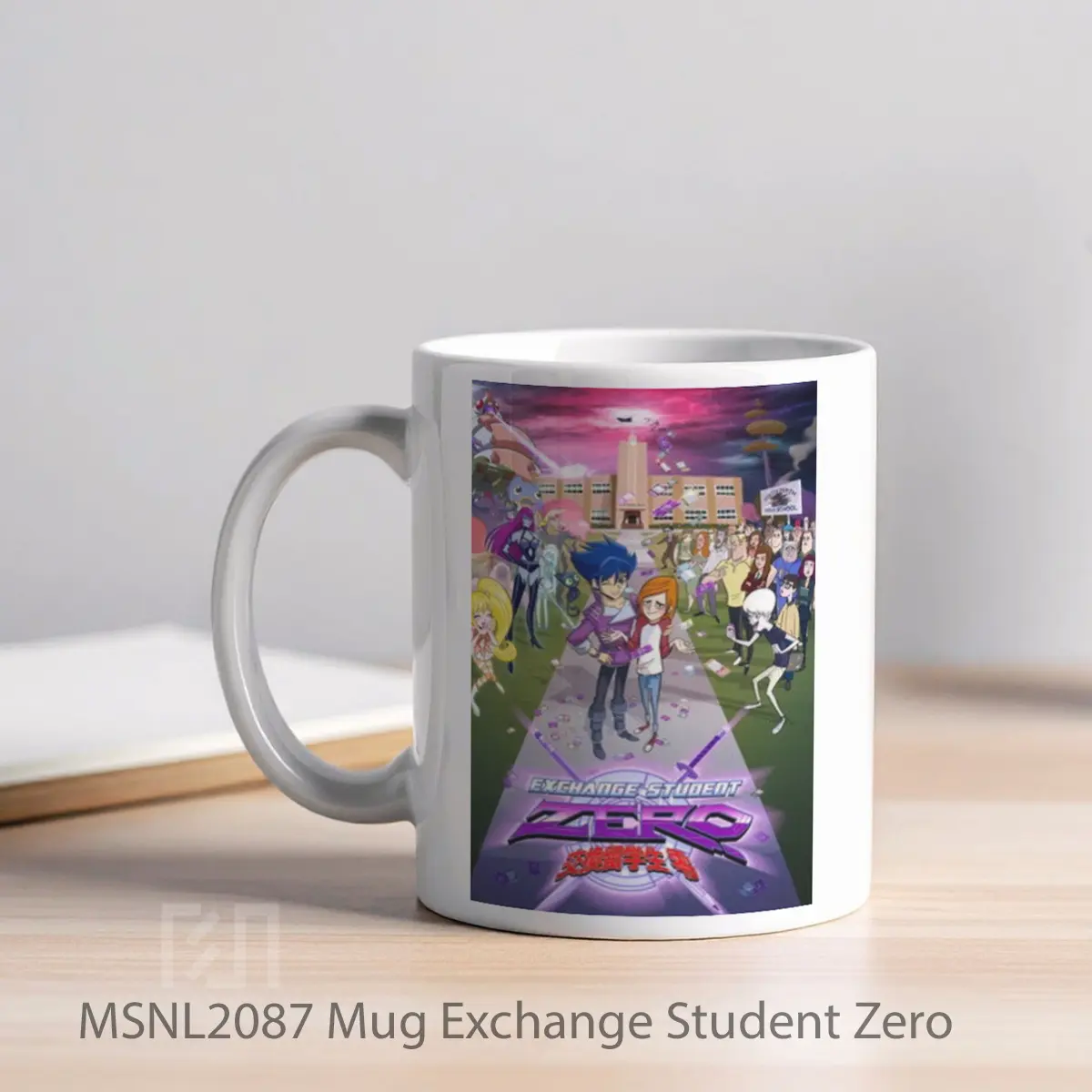 Mug Exchange Student Zero Gelas Keramik Tema Film MSNL2087 - Tampak Kiri