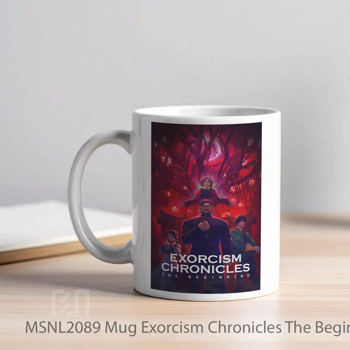 Mug Exorcism Chronicles The Beginning Gelas Keramik Tema Film MSNL2089 - Tampak Kiri