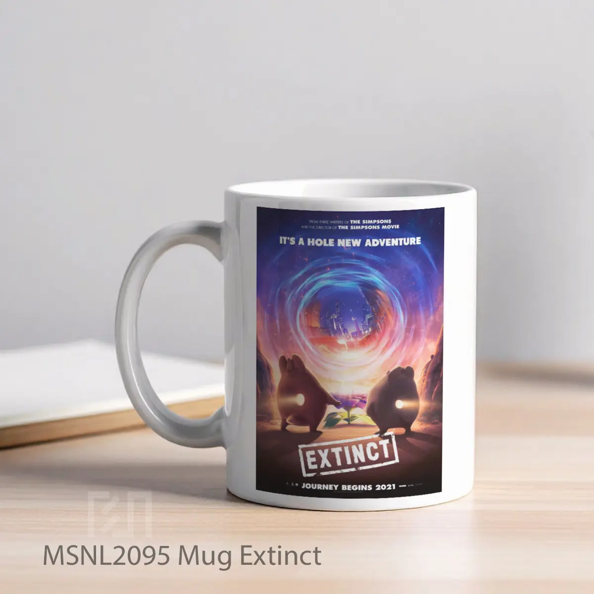 Mug Extinct Gelas Keramik Tema Film MSNL2095 - Tampak Kiri