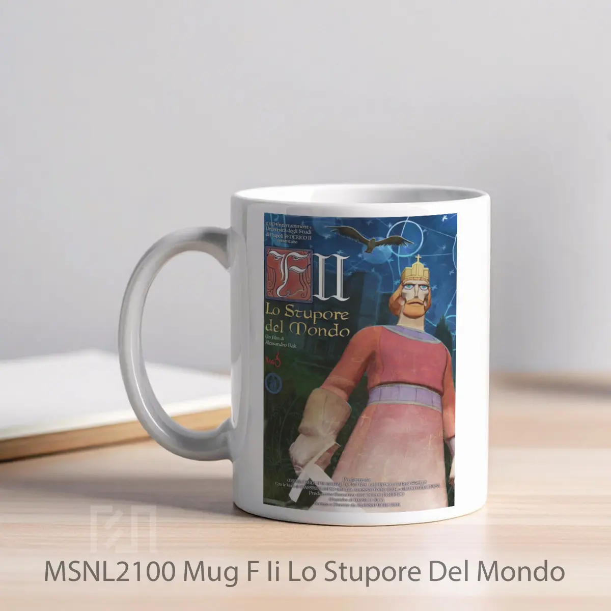 Mug F Ii Lo Stupore Del Mondo Gelas Keramik Tema Film MSNL2100 - Tampak Kiri