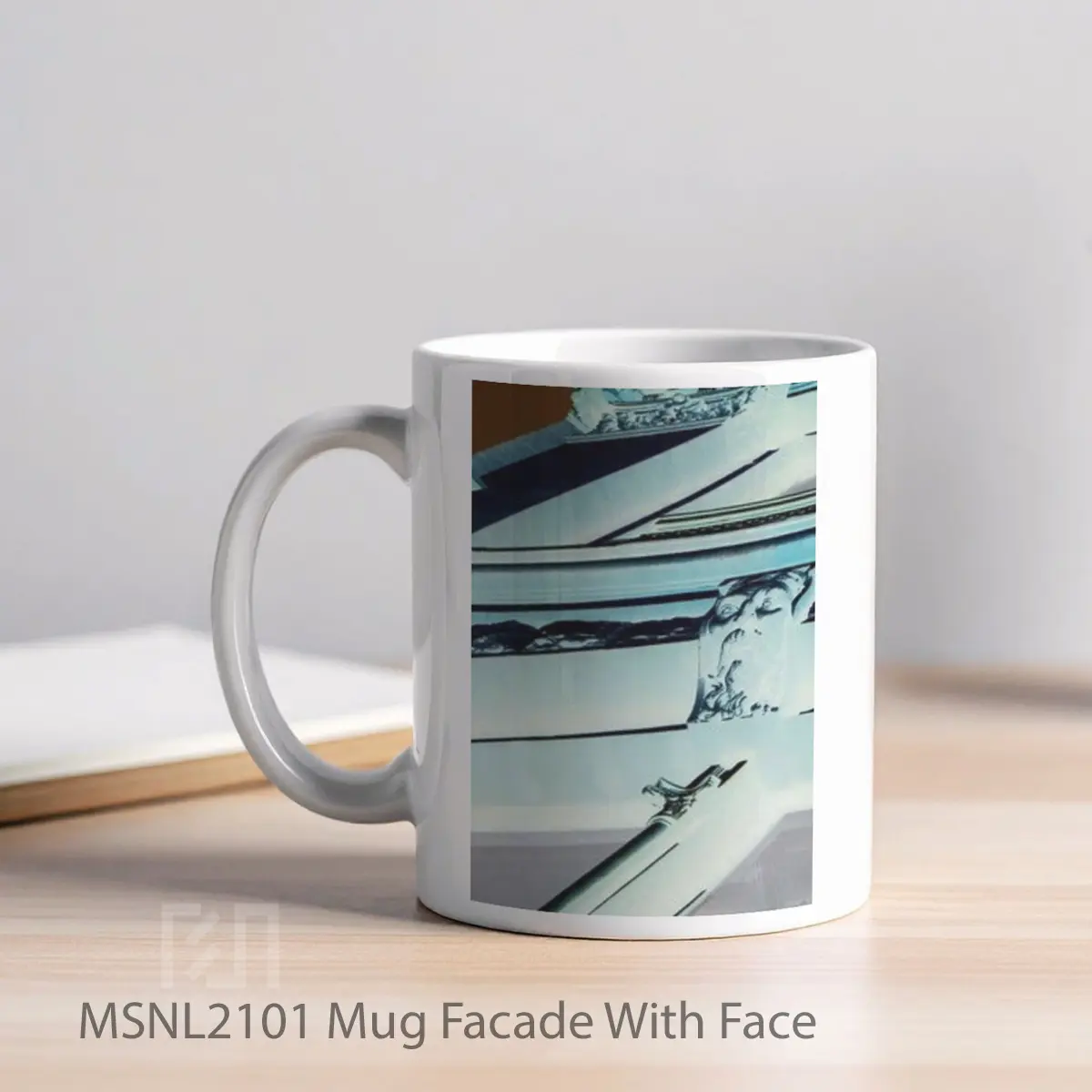 Mug Facade With Face Gelas Keramik Tema Film MSNL2101 - Tampak Kiri